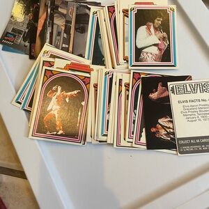 Vintage Elvis trivia cards